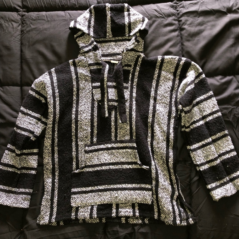Unisex hoodie. Size small. Gray and black. Only worn once